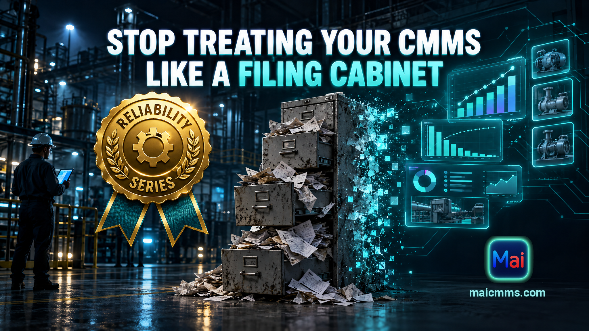 Cover image for Stop Treating Your CMMS Like a Work Order Filing Cabinet