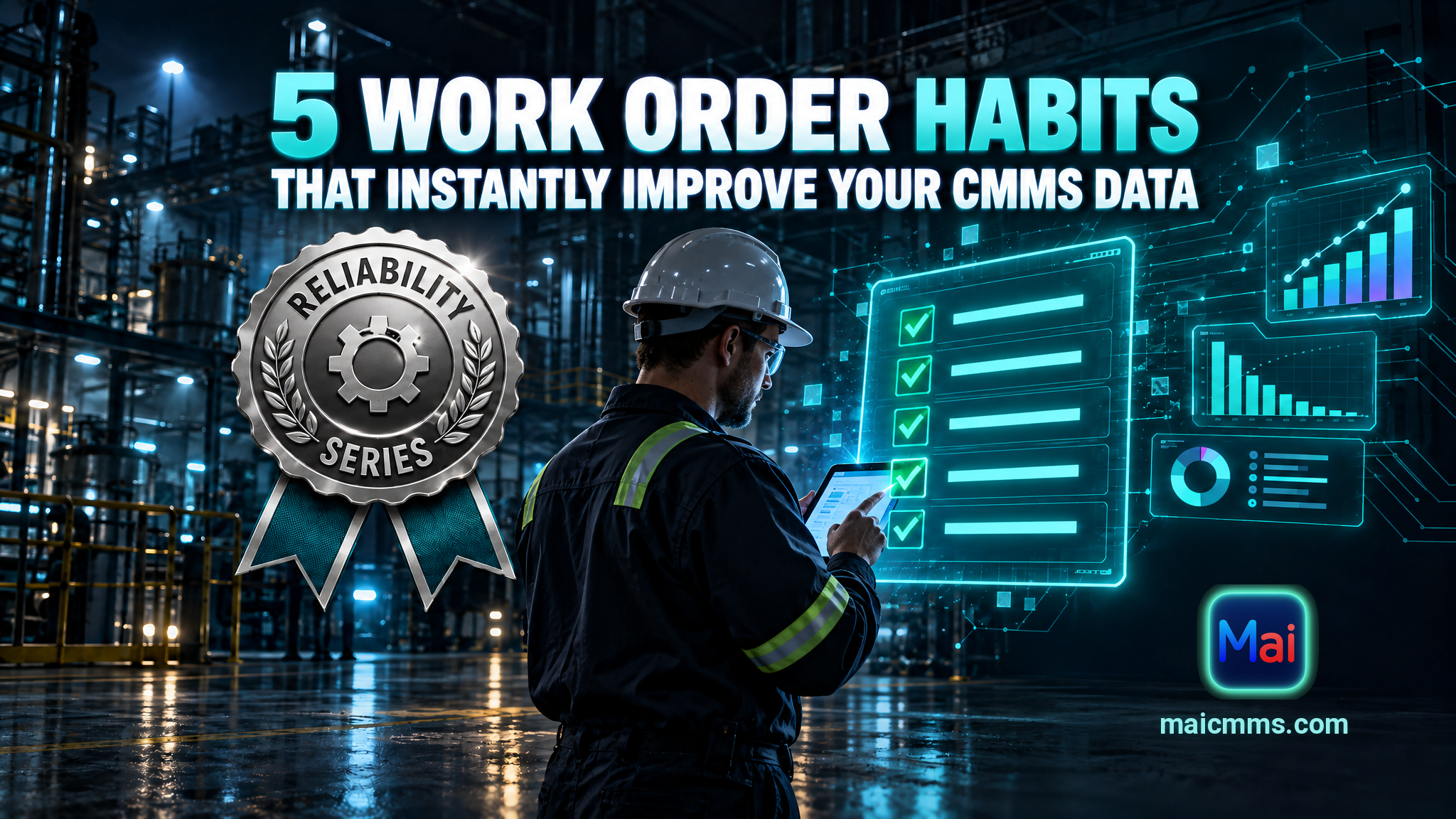 Cover image for 5 Work Order Habits That Instantly Improve Your CMMS Data