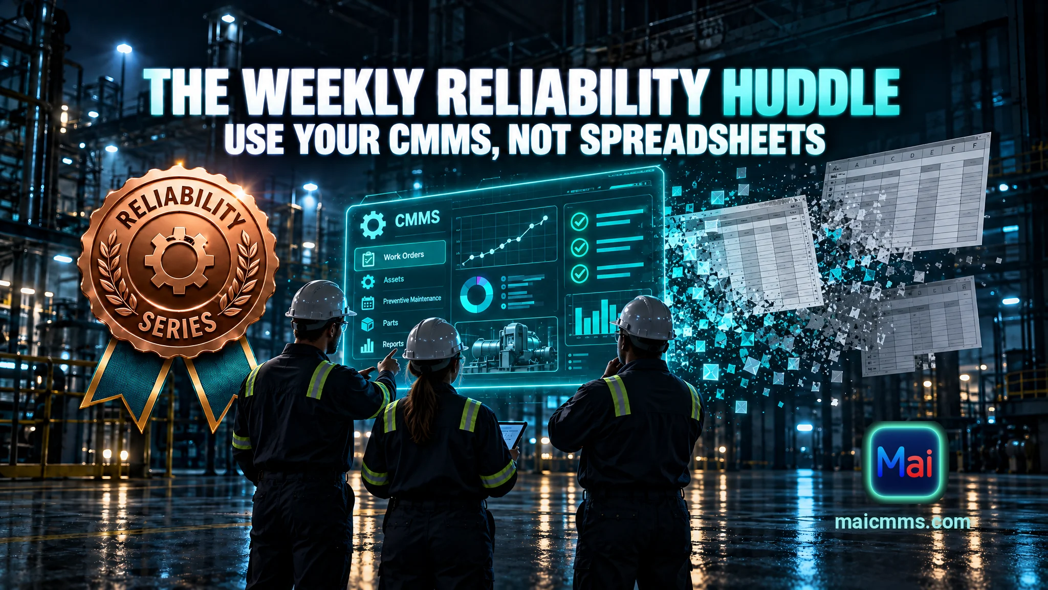 Cover image for The Weekly Reliability Huddle That Uses Your CMMS Instead of Spreadsheets