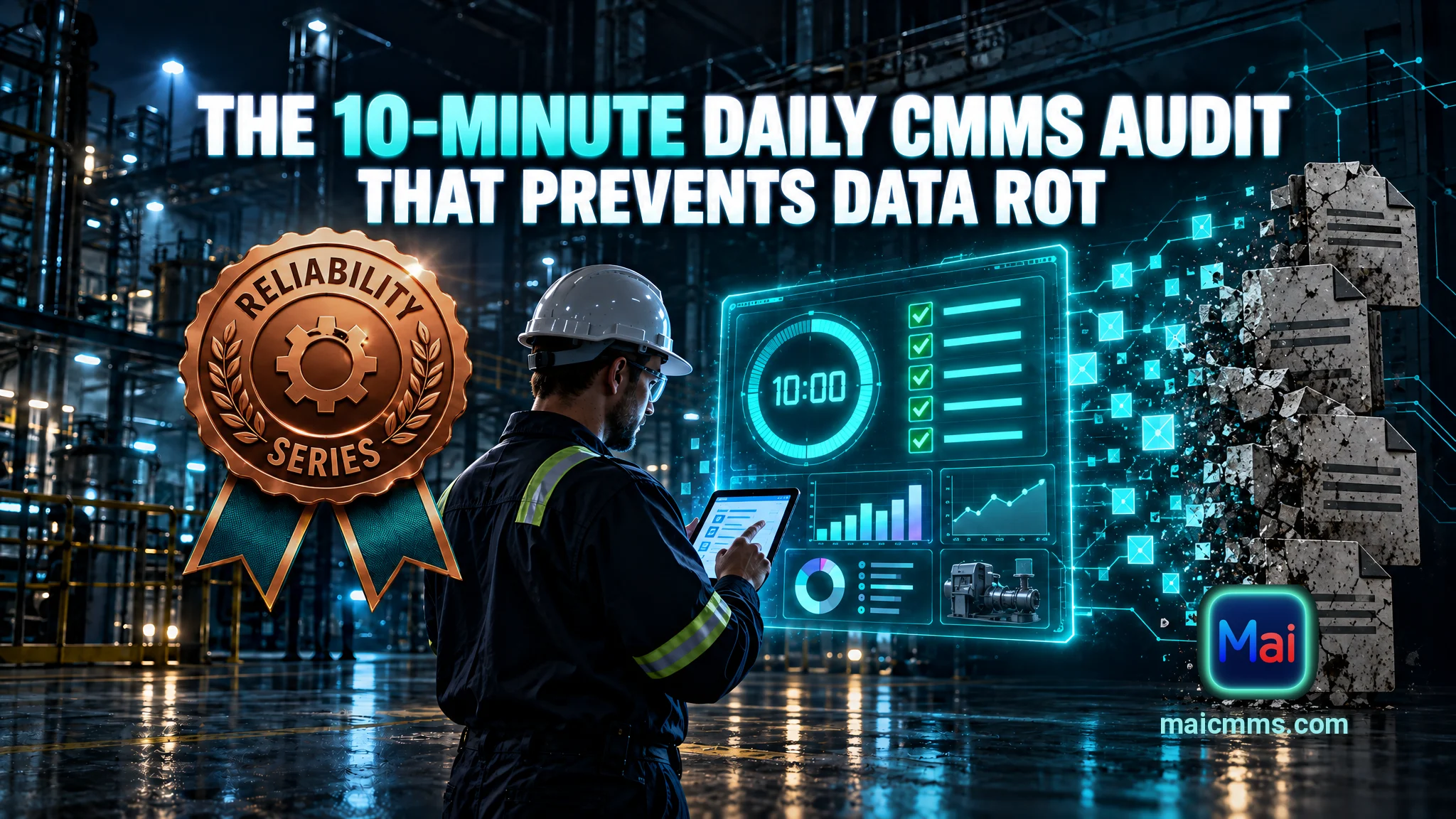 Cover image for The 10-Minute Daily CMMS Audit That Prevents Data Rot